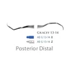 Picture 1/3 -Fogászati műszer Gracey Standard 13-14 Posterior Distal, with stainless steel handle 38  fém nyéllel
