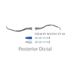 Kép 1/3 - Fogászati műszer Gracey +3 Access 13-14 Posterior Distal, with plastic handle 39  plasztik nyéllel