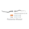 Kép 1/3 - Fogászati műszer Gracey +3 Access 15-16 Posterior Mesial, with stainless steel handle 39  fém nyéllel