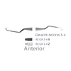 Picture 1/3 -Fogászati műszer Gracey +3 Access 3-4 Anterior, with plastic handle 27  plasztik nyéllel