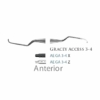 Kép 1/3 - Fogászati műszer Gracey +3 Access 3-4 Anterior, with plastic handle 27  plasztik nyéllel