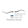 Picture 1/3 -Fogászati műszer Gracey +3 Deep Pocket 13-14 Posterior Distal, with stainless steel handle 39  fém nyéllel