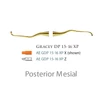 Picture 1/2 -Fogászati műszer XP Gracey +3 Deep Pocket 15-16, with stainless steel handle 27  fém nyéllel