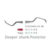 Kép 1/3 - Fogászati műszer Universal Curette Columbia 4L-4R Deeper Shank Posterior, rigid, acél markolattal