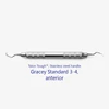 Picture 1/3 -Fogászati műszer Gracey Standard 3-4 Anterior, with stainless steel handle 38  fém nyéllel