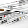 Picture 2/2 -Sml 1900 Clear Handle Kolinsky brushes, assortment