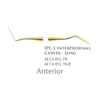 Fogászati műszer Composite Plastic Filling - Dr. Mopper Serise IPC-L Interproximal Carver - Long Anterior, acél markolattal