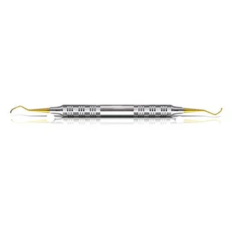 Fogászati műszer XP Universal Curette Columbia 13-14 Posterior, with stainless steel handle 28  fém nyéllel