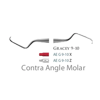 Fogászati műszer Gracey Standard 9-10 Posterior Mesial-Distal, with plastic handle 38  plasztik nyéllel