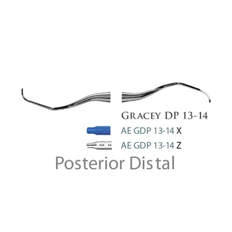 Fogászati műszer Gracey +3 Deep Pocket 13-14 Posterior Distal, with plastic handle 39  plasztik nyéllel