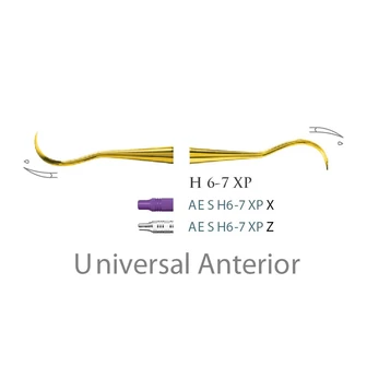 Fogászati műszer XP Scaler H 6-7 Universal Anterior, plasztik nyéllel