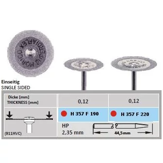 Surface gyémánt szeparáló H 357F 190