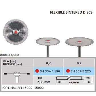 Surface szintergyémánt SH 354F 220 Surface szintergyémánt SH 354F 220