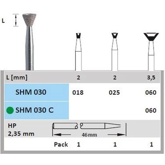 Surface szintergyémánt SHM 030C 060