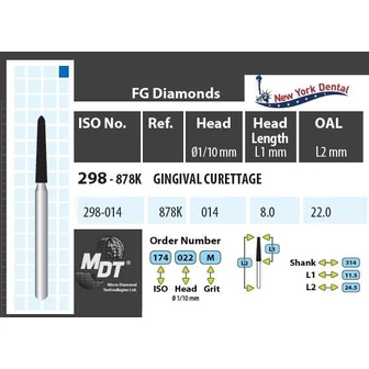 MDT fogászati gyémánt fúrók MDT fogászati gyémánt fúrók