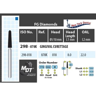 MDT fogászati gyémánt fúrók MDT fogászati gyémánt fúrók