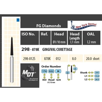 MDT fogászati gyémánt fúrók