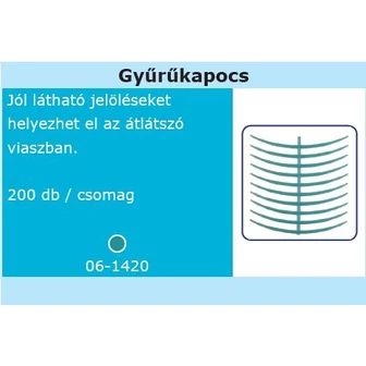 Surface Viasz – Gyűrűkapocs ívelt (200 db)