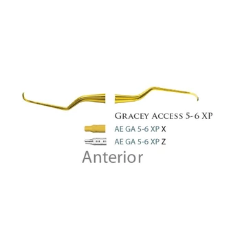 Fogászati műszer XP Gracey +3 Access 5-6 Anterior, with plastic handle 27  plasztik nyéllel