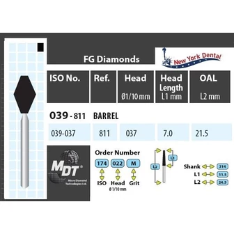 MDT Gyémánt Fúró Hordó 039-037XC