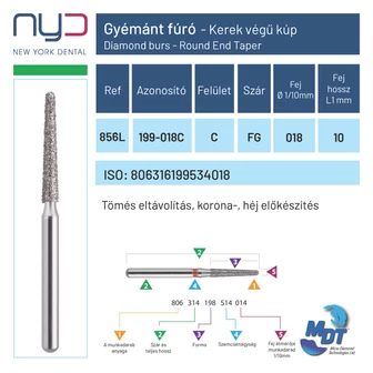 MDT fogászati gyémánt fúrók