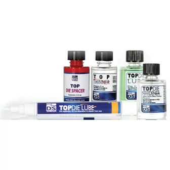 DS Technology Top Kit 4 - Die Spacer Red / Thinner / Die Hardener / Die Lube - csonk kezelő készlet