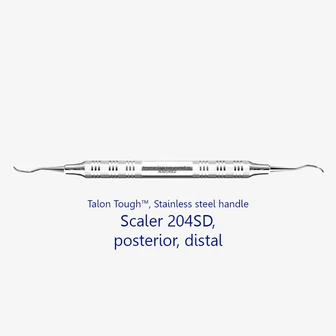 Fogászati műszer Scaler 204SD Posterior Distal, acél markolattal