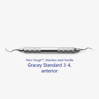 Fogászati műszer Gracey Standard 3-4 Anterior, with stainless steel handle 38  fém nyéllel