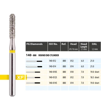 MDT fogászati gyémánt fúrók