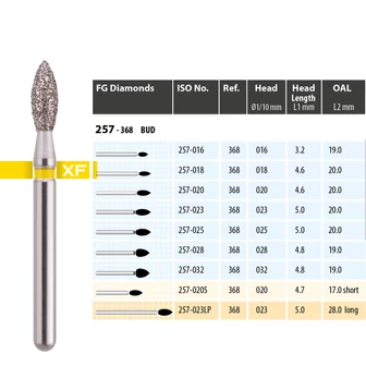 MDT fogászati gyémánt fúrók