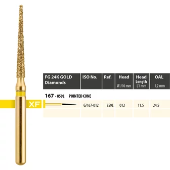 MDT fogászati gyémánt fúrók