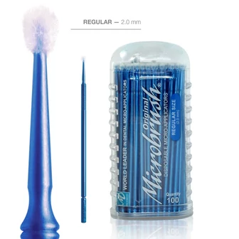 Microbrush M8 Blue Regular 2,0 mm 100 pcs
