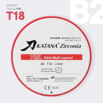 Katana Zirconia YML 18 mm B2