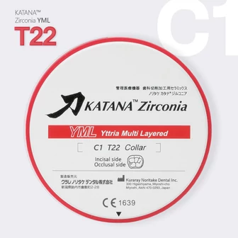 Katana Zirconia YML 22 mm C1
