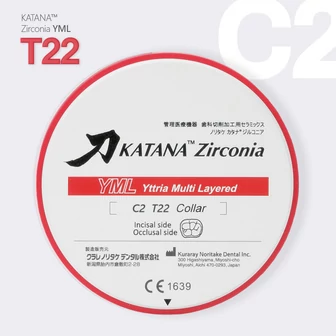 Katana Zirconia YML 22 mm C2