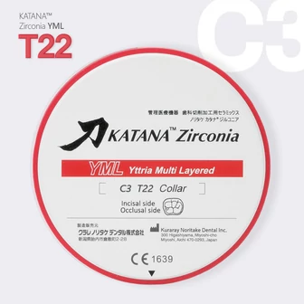 Katana Zirconia YML 22 mm C3