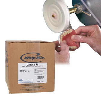 Whip Mix Dazzle PS - Polírozó dörzsanyag akril polírozásához 4,5 kg