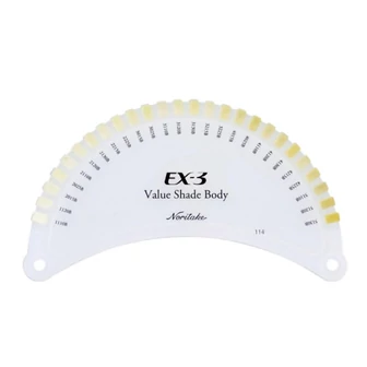 Noritake EX-3 C-Guide  Value Shade Body - "V-3D" dentin masszánkénti fogszínkulcs