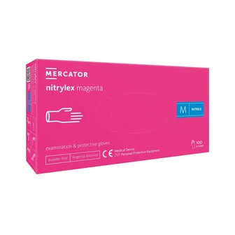 Mercator NITRYLEX kesztyű magenta S - Gumikesztyű