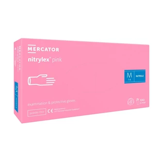 Mercator NITRYLEX kesztyű pink S - Gumikesztyű