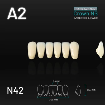 Yamahachi Acryl Crown NS alsó metsző A2 N42