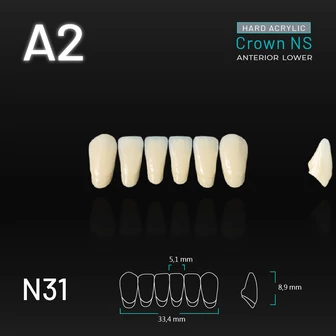 Yamahachi Acryl Crown NS alsó metsző A2 N31