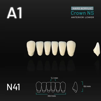 Yamahachi Acryl Crown NS alsó metsző A1 N41