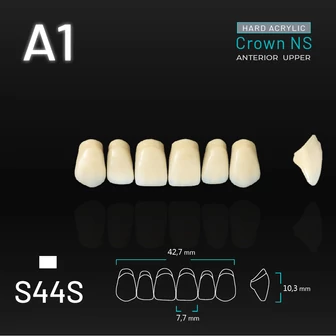 Yamahachi Acryl Crown NS upper anterior A1-S44S