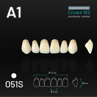 Yamahachi Acryl Crown NS felső metsző A1 O51S