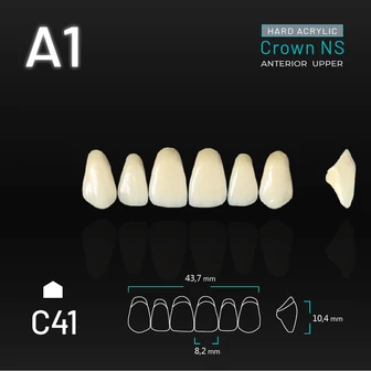 Yamahachi Acryl Crown NS felső metsző A1 C41