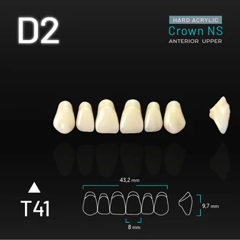 Yamahachi Acryl Crown NS felső metsző D2-T41