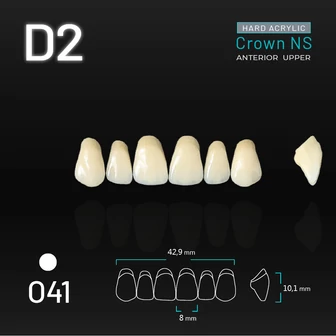 Yamahachi Akril Crown NS felső metsző D2-O41