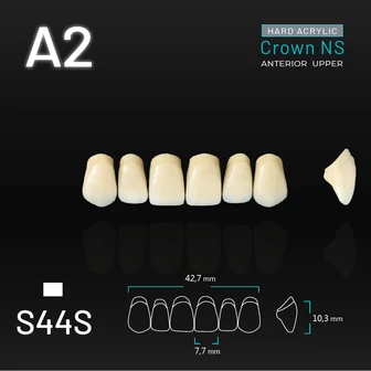 Yamahachi Acryl Crown NS upper anterior A2-S44S