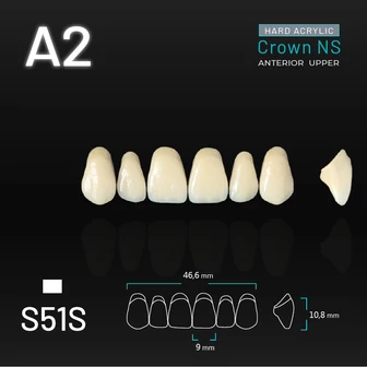 Yamahachi Acryl Crown NS felső metsző A2 S51S